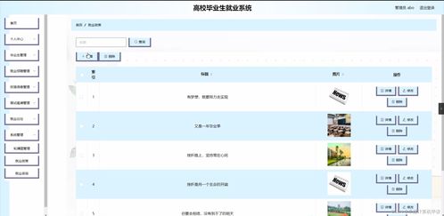 Spring Boot高校毕业生就业系统设计与实现
